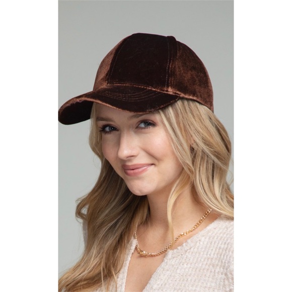 🆕Velvet baseball cap brown or black - Picture 3 of 3